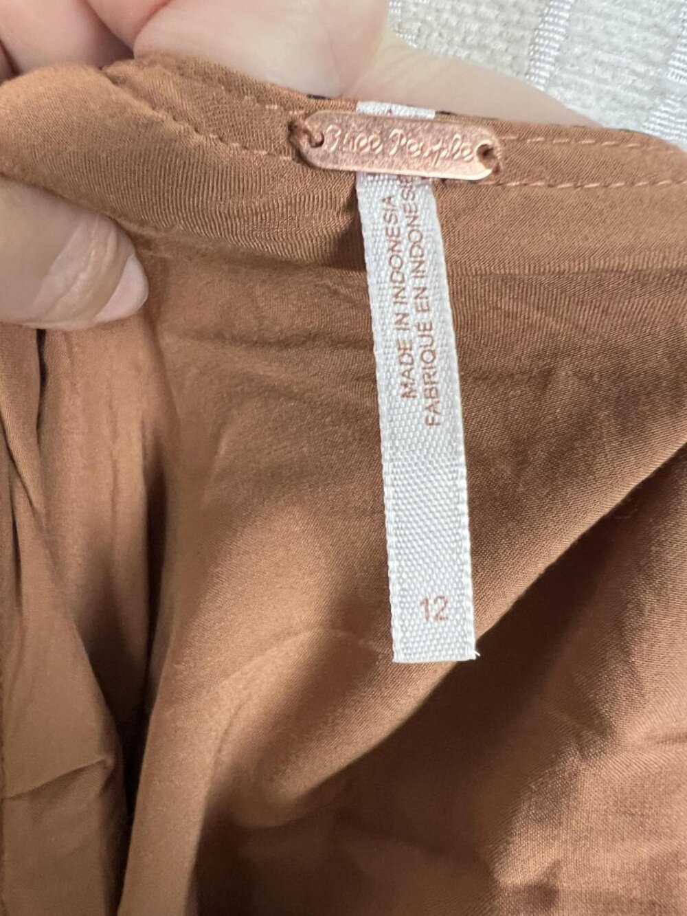 NEW Free People Loveless cocoa leopard print satin open back midi dress boho 12 - Picture 11 of 13